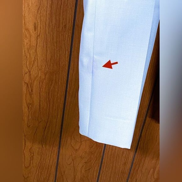 Givenchy Wool Straight-leg Trouser In Baby Blue size 36/us size 4 - Picture 6 of 14